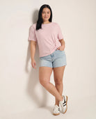 Petal Blush $|& Cloud Ten Short Sleeve Side Knot Top - UGC On Fig