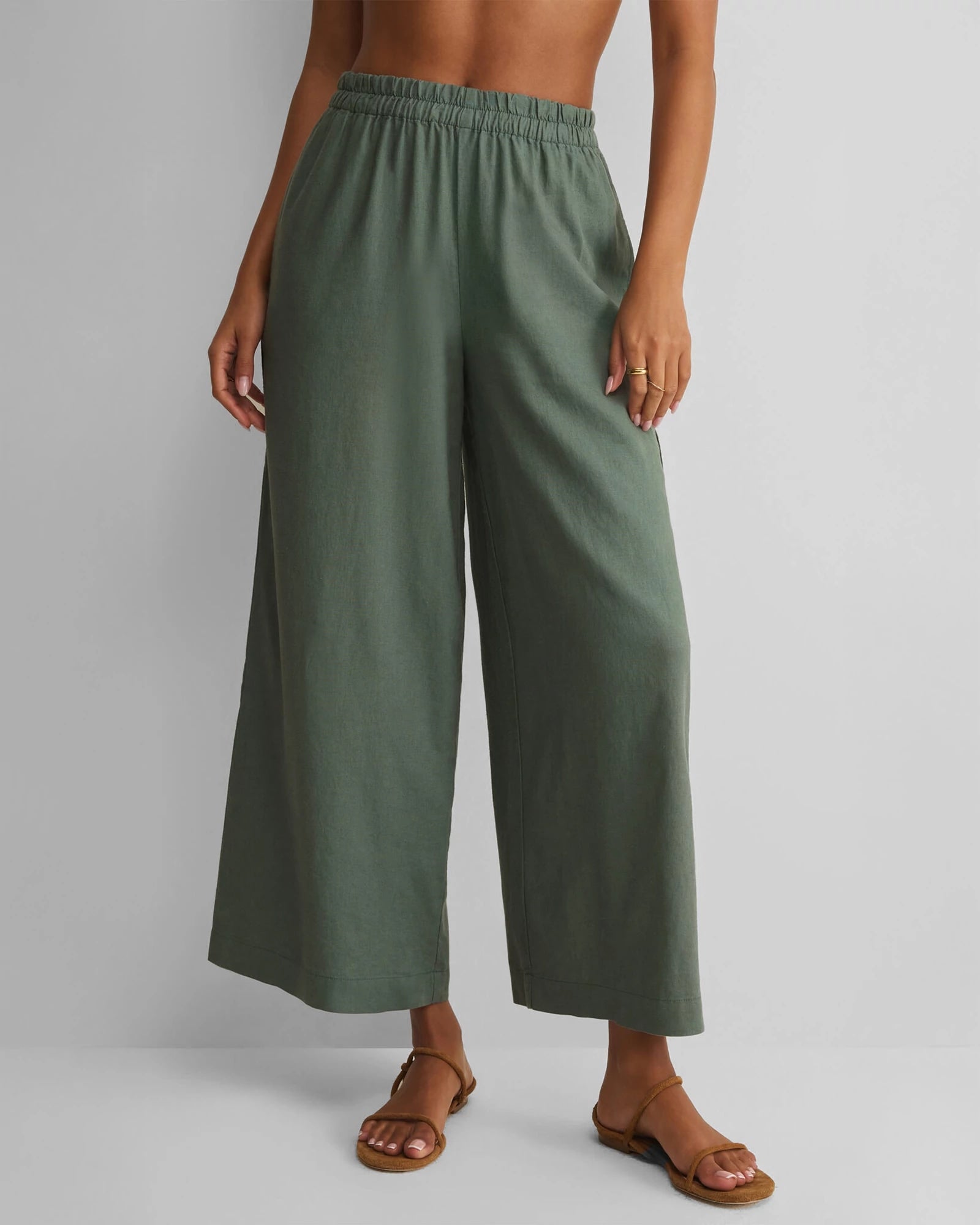Everglade $|& Z Supply Scout Linen Pant - VOF Detail