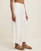 White $|& Z Supply Scout Linen Pant - Hanger Front