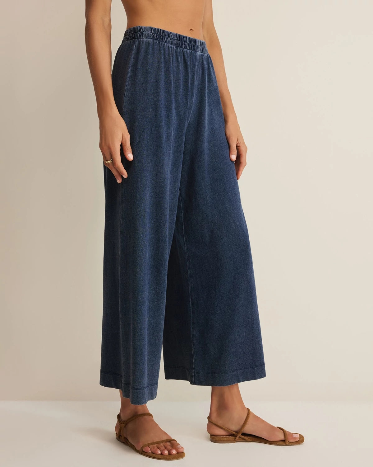 Indigo $|& Z Supply Scout Jersey Denim Pant - Hanger Front