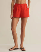 Lychee $|& Z Supply Daylight Airy Shorts - VOF Detail