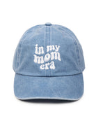 Denim Blue $|& David & Young In My Mom Era Embroidered Baseball Cap - VOF Detail