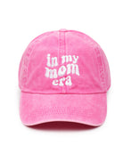 Hot Pink $|& David & Young In My Mom Era Embroidered Baseball Cap - VOF Detail