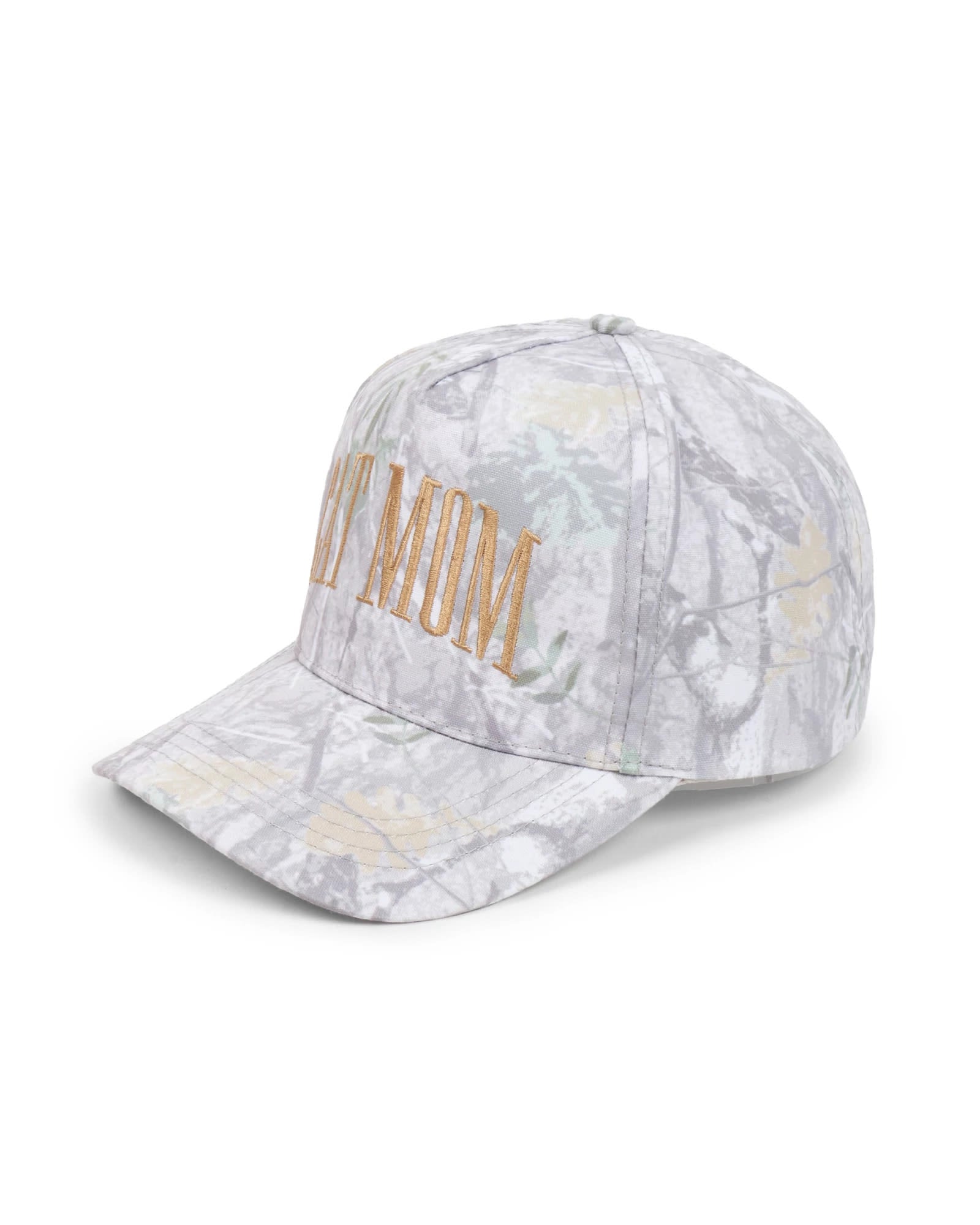 Gray $|& David & Young Cat Mom Camo Baseball Cap - Hanger Front