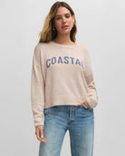Light Oatmeal Heather $|& Z Supply Sienna Coastal Sweater - VOF Detail