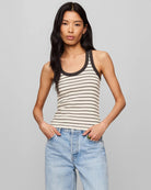 Cloud $|& Z Supply Rowe Striped Scoop Tank - VOF Detail
