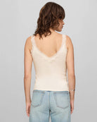 Sandstone $|& Z Supply Eve Lace Tank - Hanger Side