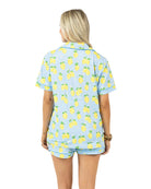 Zesty Lemons $|& Katydid Printed PJ Short Set - Hanger Side