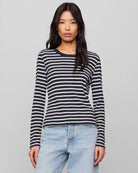 Eclipse $|& Z Supply Arlet Stripe Thermal Top - VOF Detail