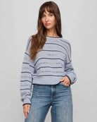 Skyline $|& Z Supply Darby Stripe Sweater - VOF Detail