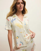 Vanilla Ice $|& Z Supply Beach Days PJ Top - VOF Detail