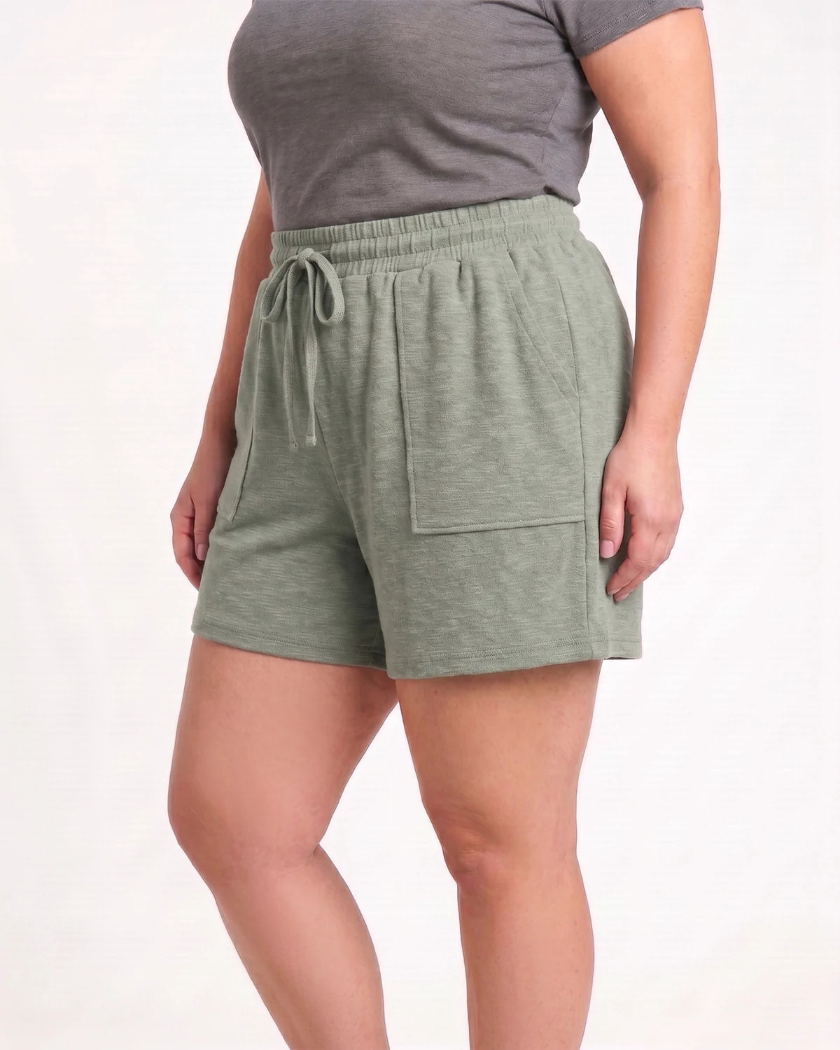 Deep Mint $|& West Kei Gauze Jersey  Short - Hanger Front