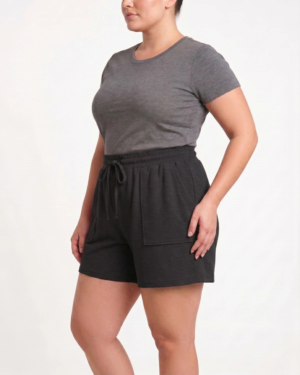 Black $|& West Kei French Terry Short - Hanger Front