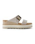 Natural $|& TOMS Diana Mule Buckle Wedge Sandal