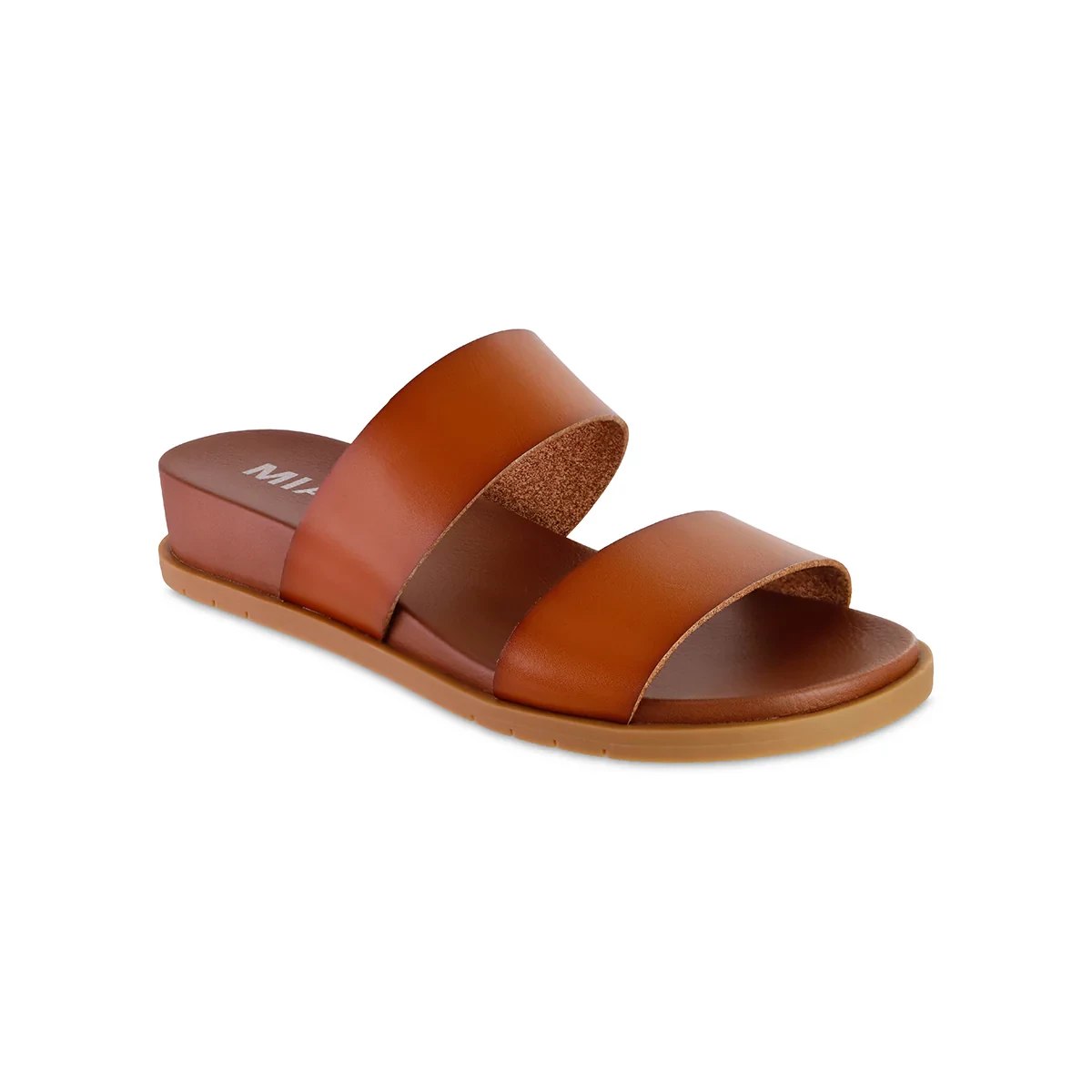 Cognac $|& MIA Yelena Slide Sandal - Hanger Detail