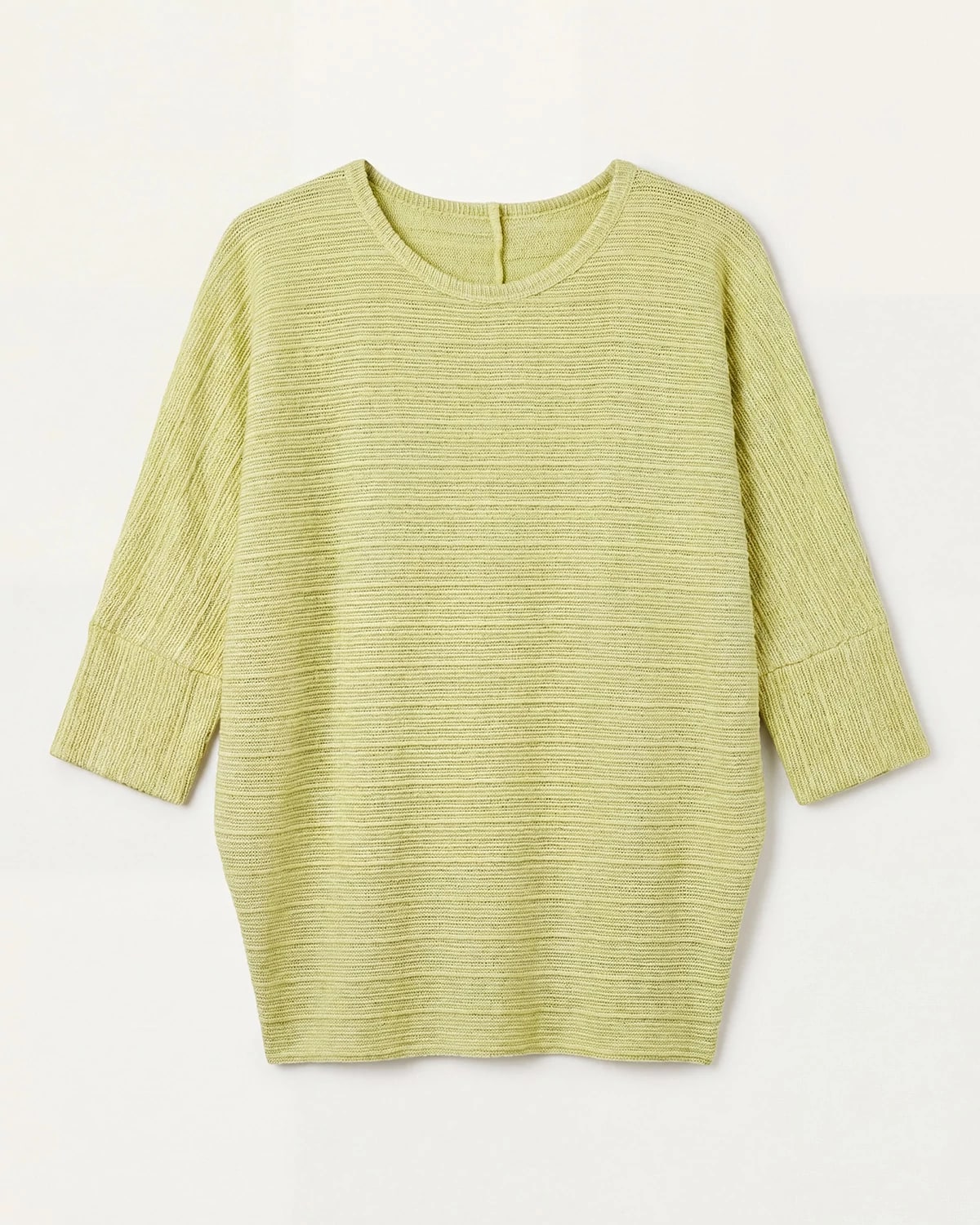 Green Shadow $|& W. by Wantable Textured Ribbed Dolman Sleeve Top - VOF Detail