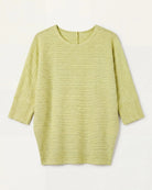 Green Shadow $|& W. by Wantable Textured Ribbed Dolman Sleeve Top - VOF Detail