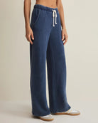 Indigo $|& Z Supply Hunter Knit Denim Pant - Hanger Front