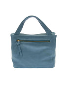 Tranquil Blue $|& Joy Susan Flora Laser Cut Out Crossbody Tote - Hanger Side