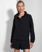 Black $|& MPG Sport Rove Packable Anorak - VOF Detail