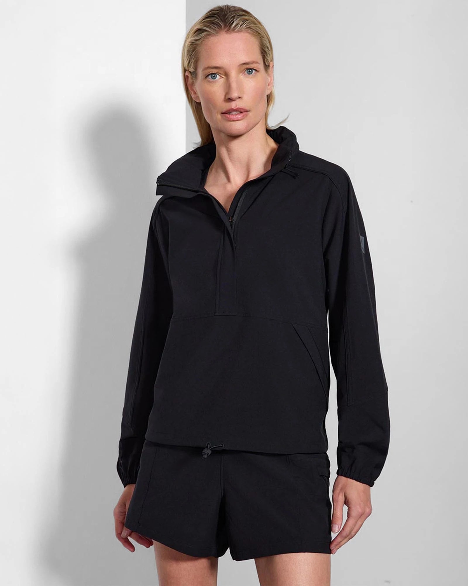 Black $|& MPG Sport Rove Packable Anorak - VOF Detail
