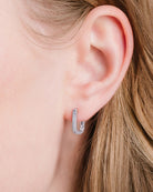 Platinum $|& Crislu Square Huggies - VOF Detail