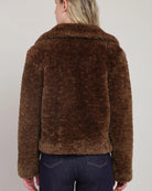 Minky Brown $|& Room 34 Faux Fur Coat - Hanger Side