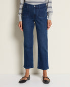 Katrina $|& Dear John Anika Mid Rise Slim Straight Leg Jeans - SOF Front