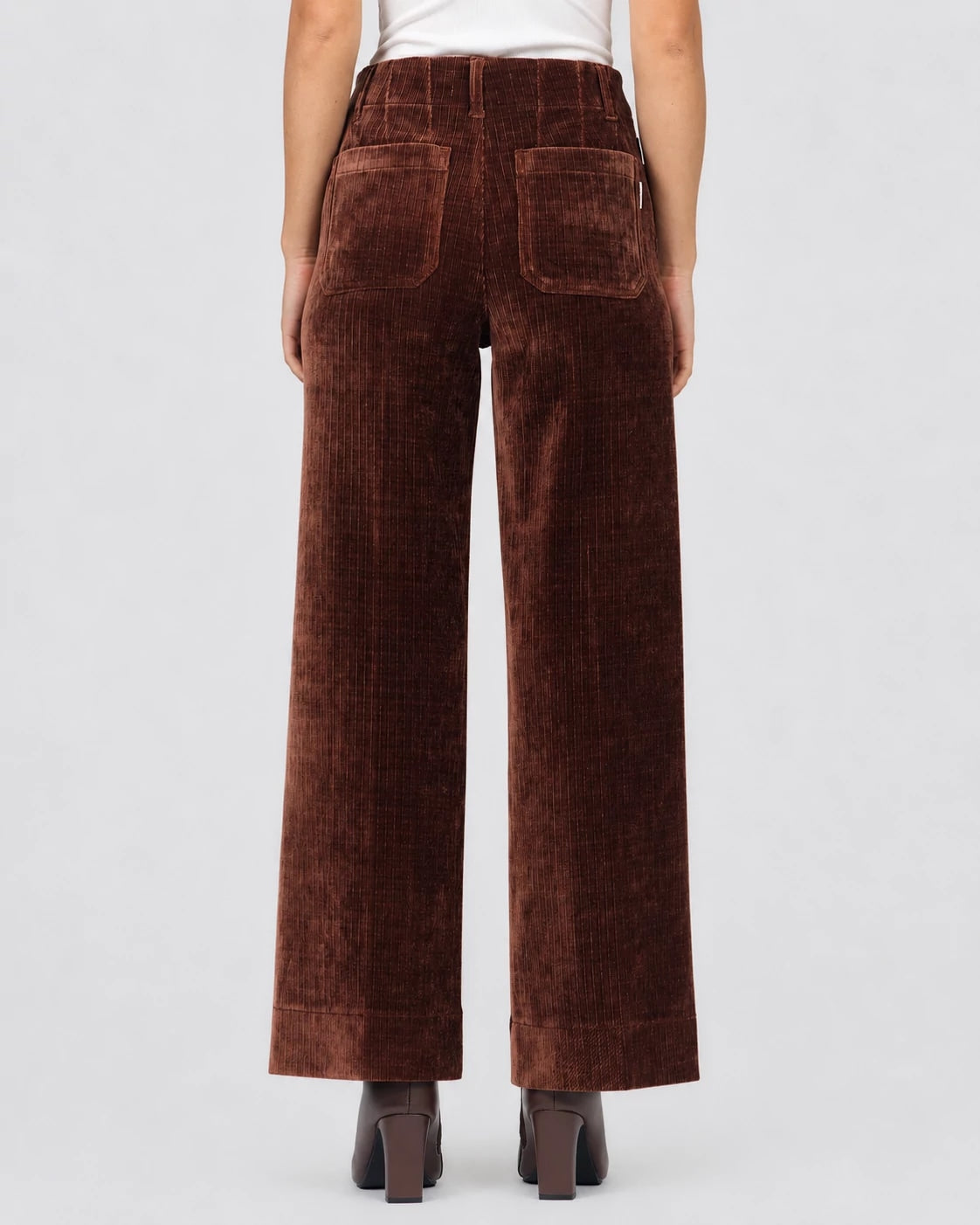 Shaved Chocolate $|& Dear John Audrey Super High Rise Corduroy Trouser - Hanger Side