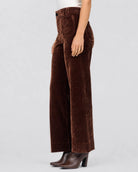 Shaved Chocolate $|& Dear John Audrey Super High Rise Corduroy Trouser - Hanger Front