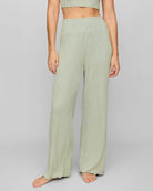 Aqua Cloud $|& Z Supply Lounge Dawn Smocked Ribbed Pant - VOF Detail