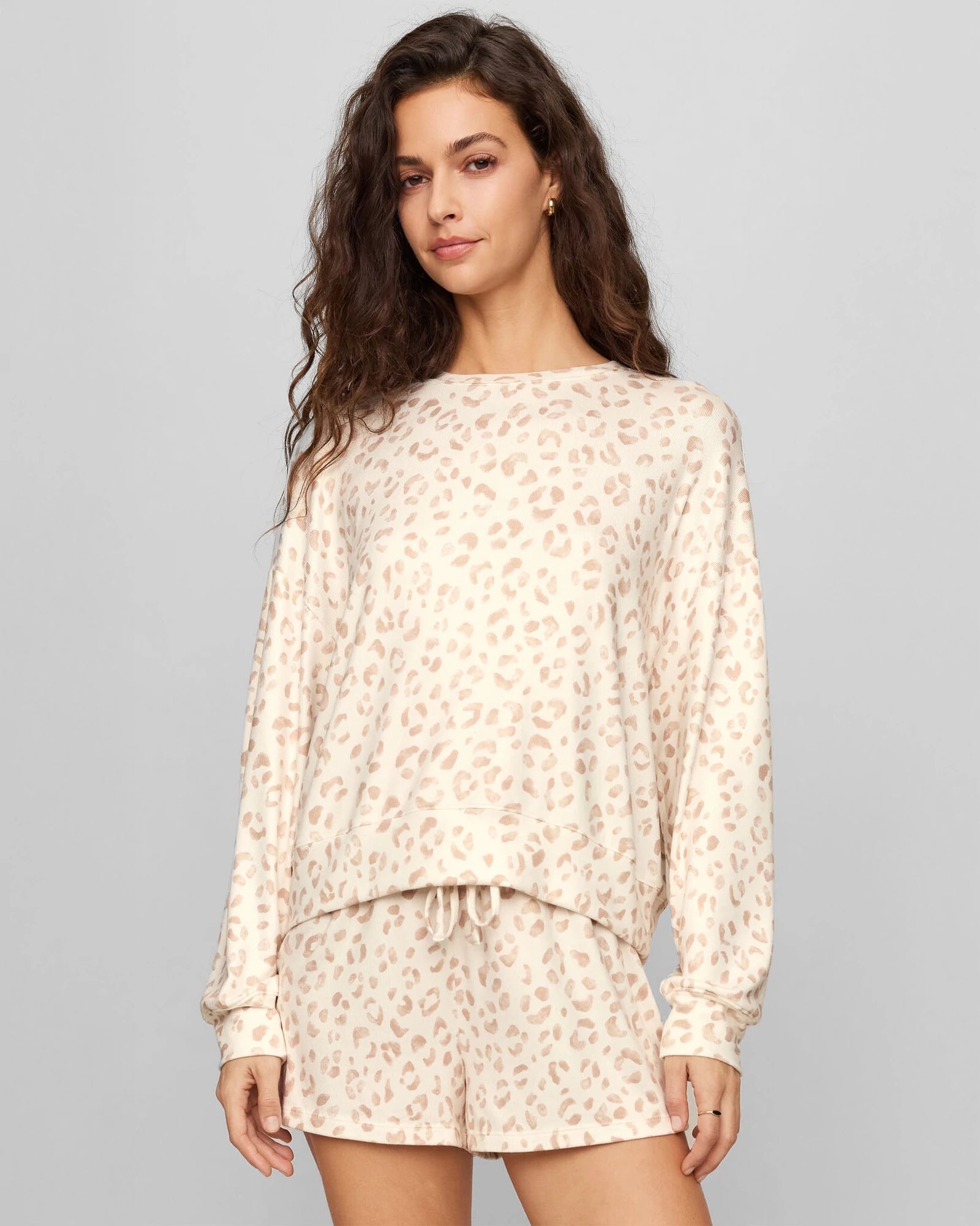 Sandstone $|& Z Supply Soft Leo Long Sleeve Top - VOF Detail