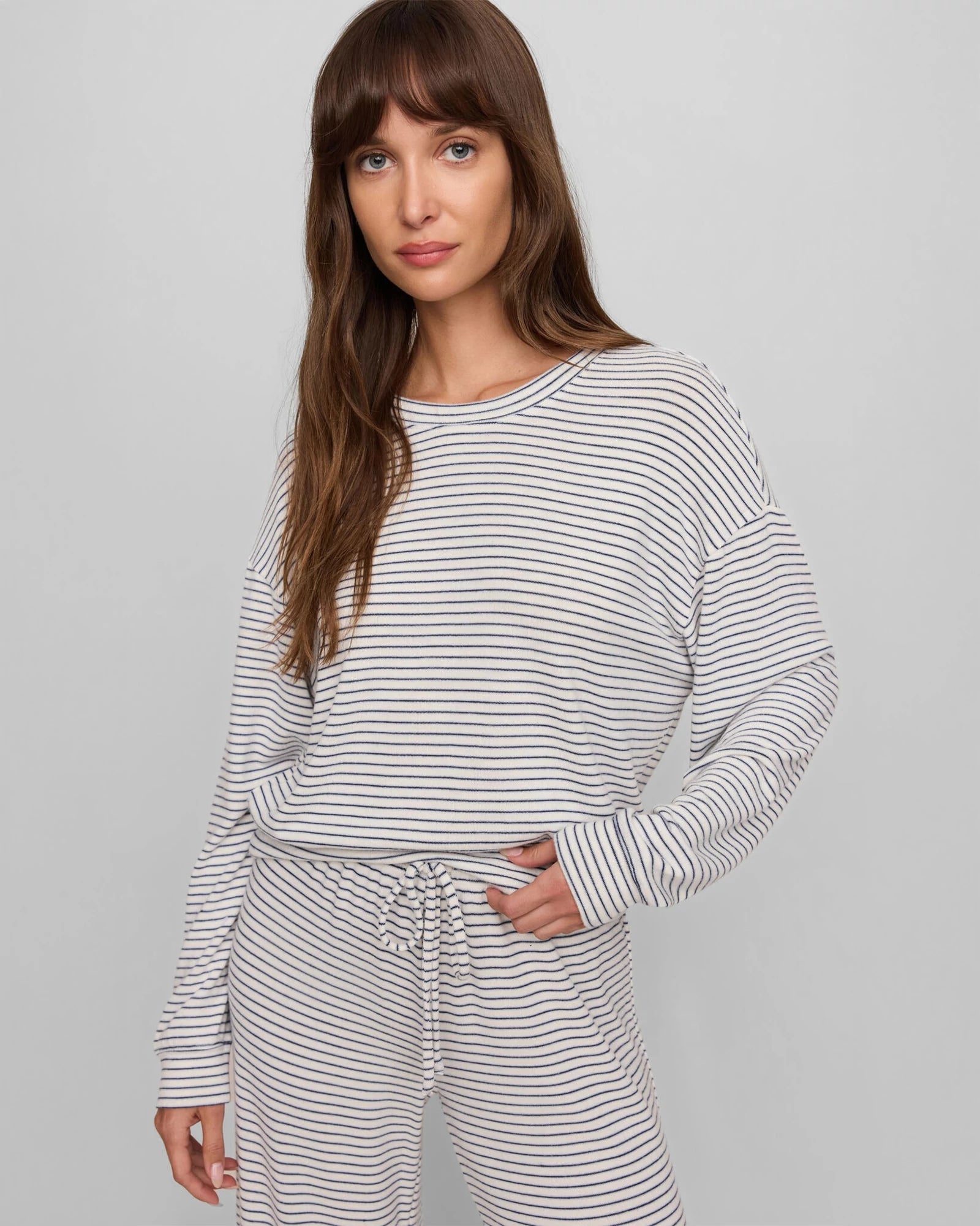 Eclipse $|& Z Supply Classic Stripes Long Sleeve Top - VOF Detail