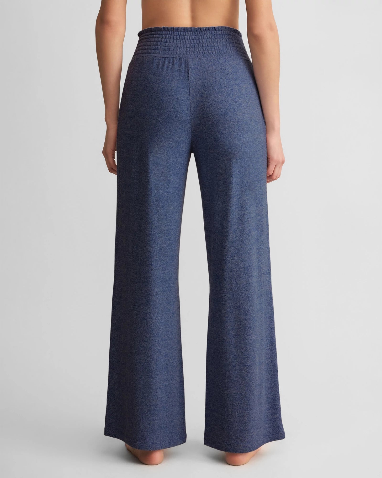 True Navy $|& Z Supply Dawn Smocked Pant - Hanger Side
