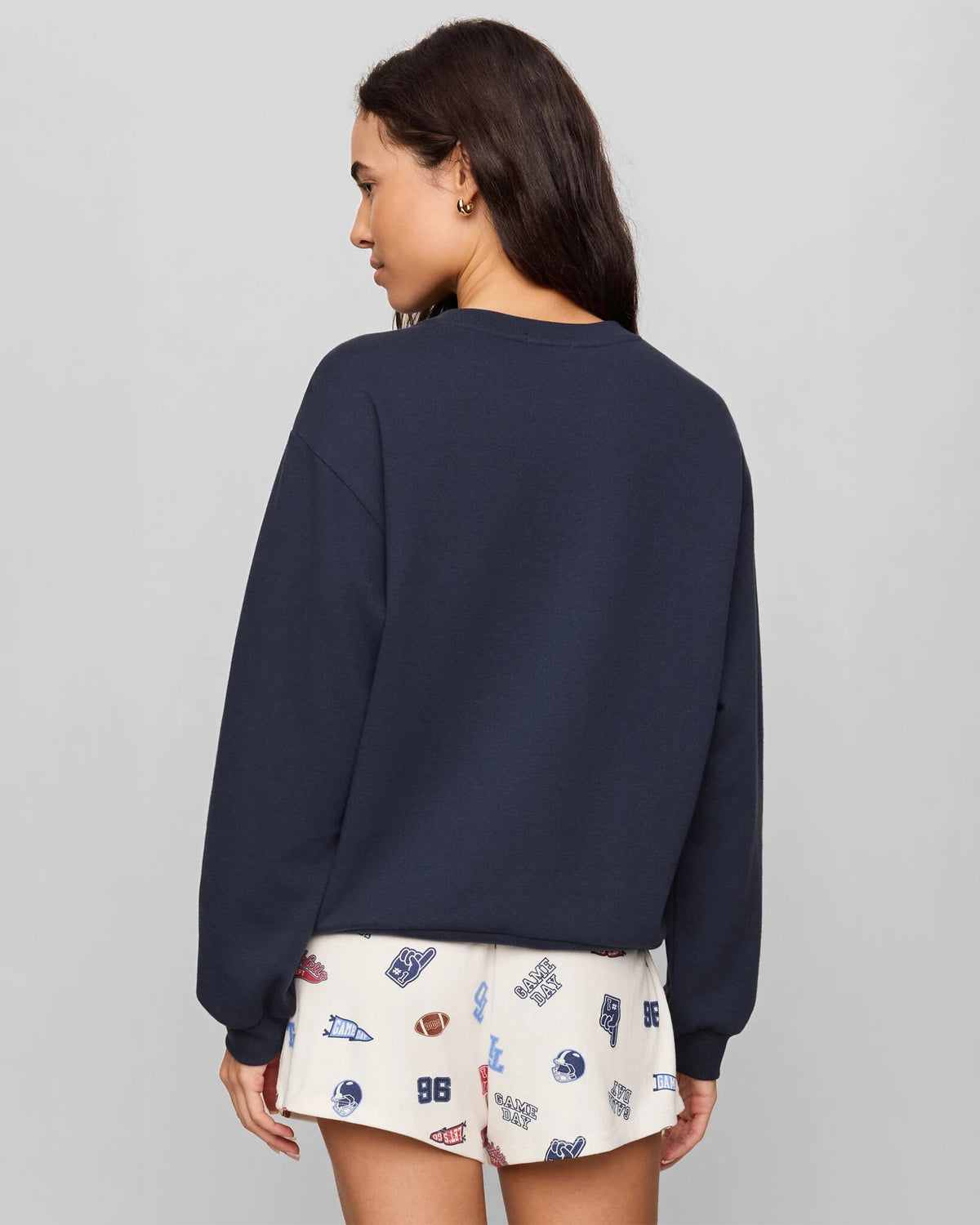 Eclipse $|& Z Supply Boyfriend Patch Sweatshirt - Hanger Side