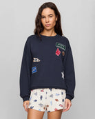 Eclipse $|& Z Supply Boyfriend Patch Sweatshirt - VOF Detail