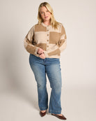Light Heather $|& DEX Colorblock Cardigan - UGC On Fig