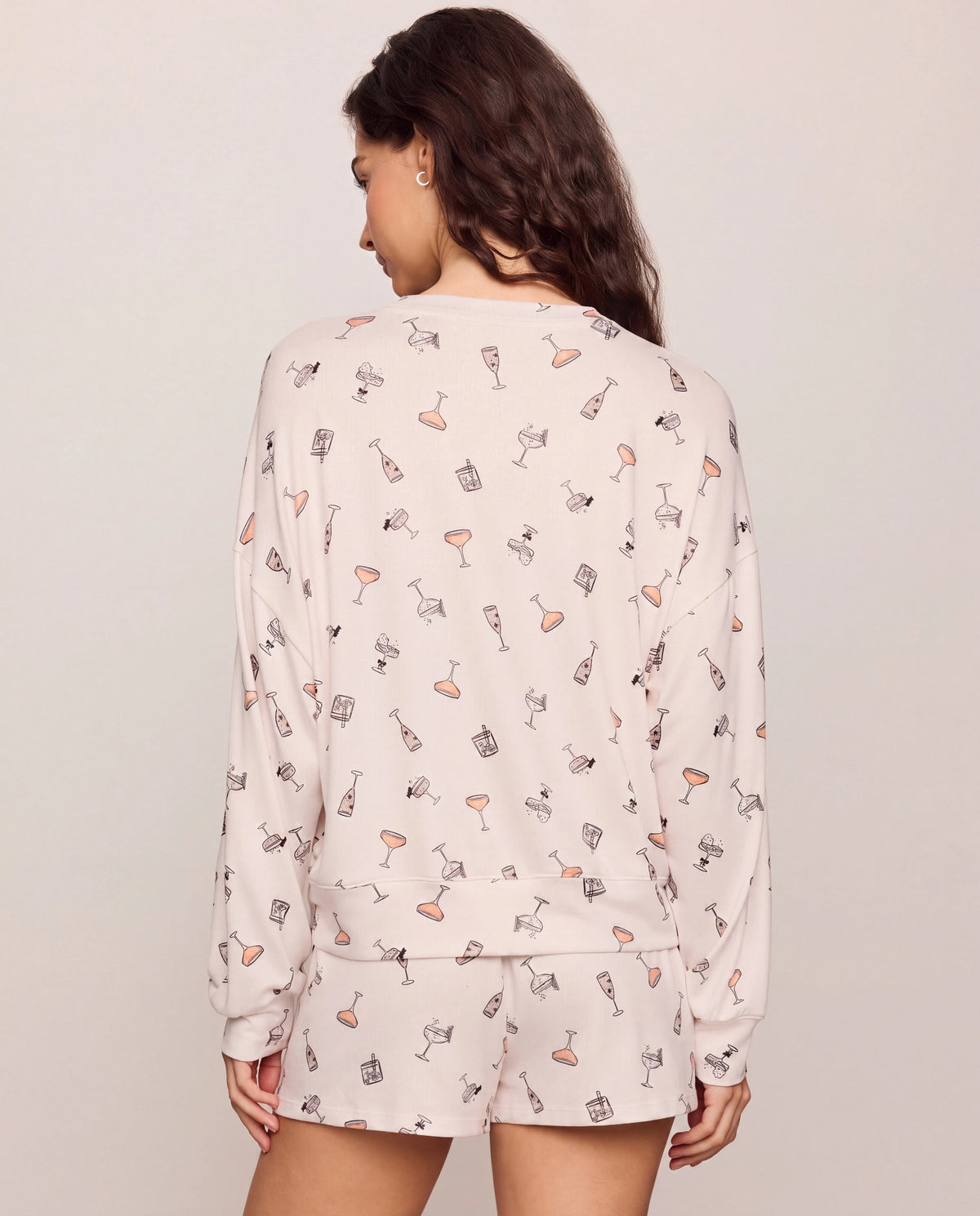 Sandstone $|& Z Supply Ella Cocktail Long Sleeve Top - Hanger Side