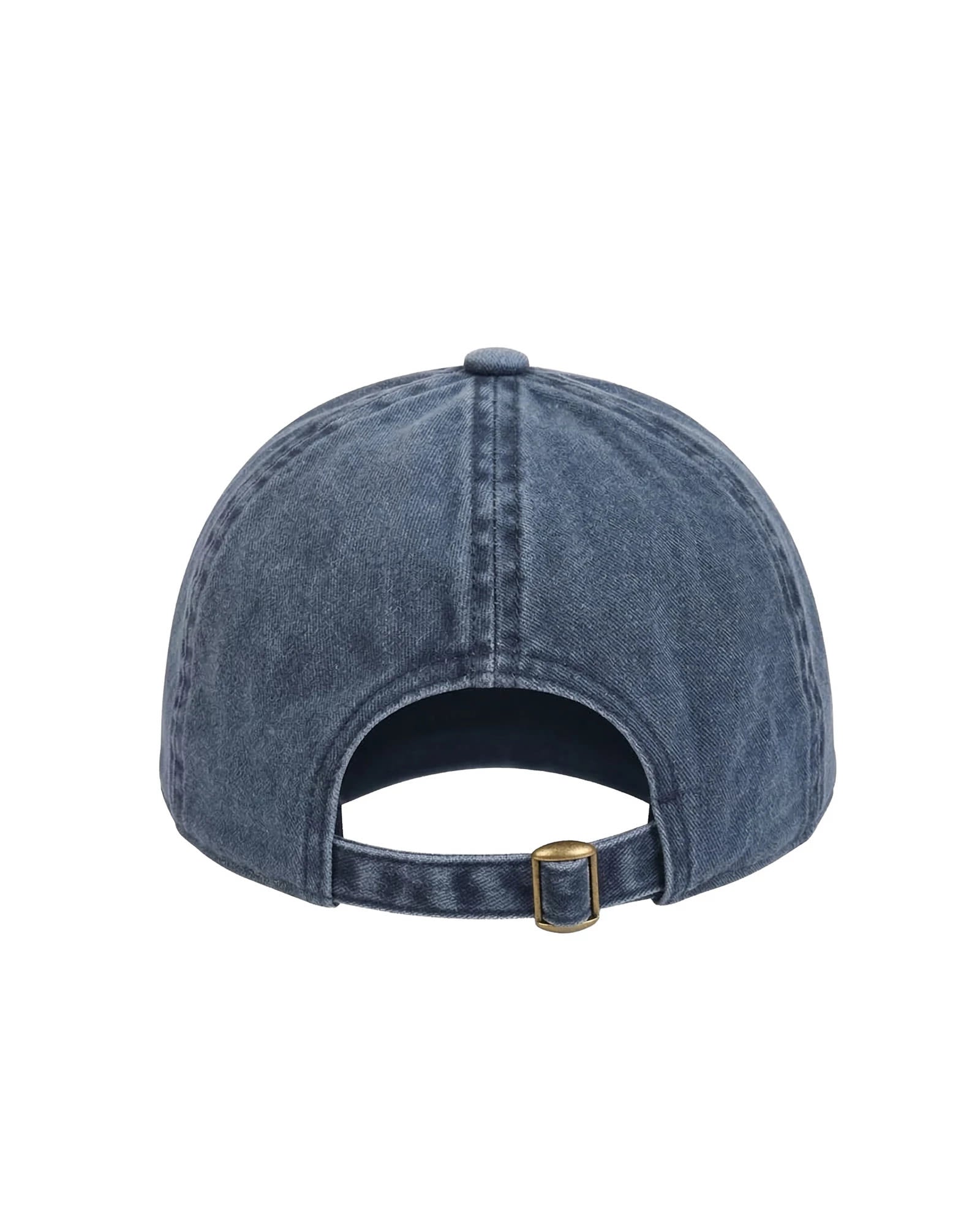 Navy $|& David & Young American Flag Embroidered Baseball Cap - Hanger Side