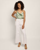 Sage $|& Skies Are Blue Cowl Neck Racerback Cami - UGC On Fig