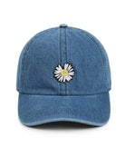 Blue $|& David & Young Daisy Embroidered Baseball Cap - VOF Detail