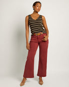 Black Stripe $|& SEAS Sara Striped Tank - UGC On Fig