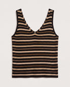 Black Stripe $|& SEAS Sara Striped Tank - Hanger Detail