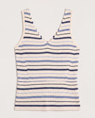 Cream Stripe $|& SEAS Sara Striped Tank - Hanger Detail