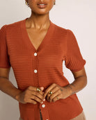 Cedar $|& SEAS Sunbelt Open Knit Sweater Top - SOF Full Front
