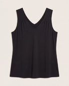 Black $|& SEAS Sammi Pleat Tank - Hanger Detail