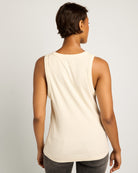 Cream $|& SEAS Laura Henley Ribbed Tank - SOF Back