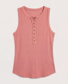 Cedar $|& SEAS Laura Henley Ribbed Tank - Hanger Detail