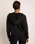Black $|& Interval Tri-Blend Fleece Graceful Hoodie - SOF Back