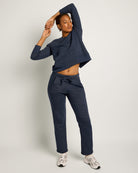 Ink Navy $|& Interval Tri-Blend Fleece Energize Pullover - VOF Front